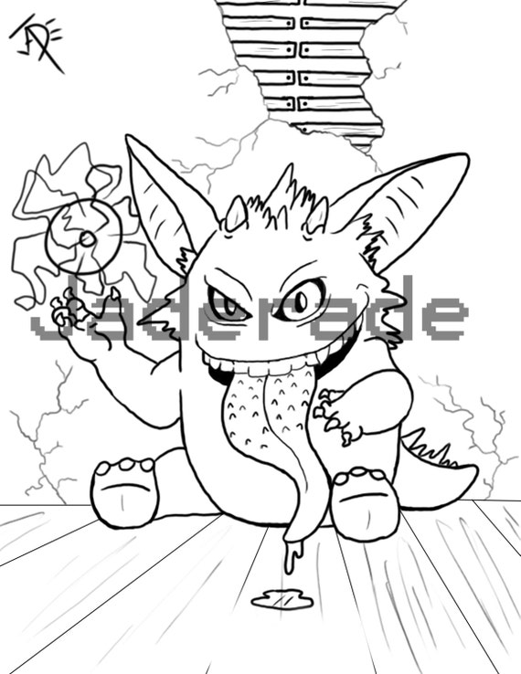 Pokemon Inspired Coloring Page: Gengar