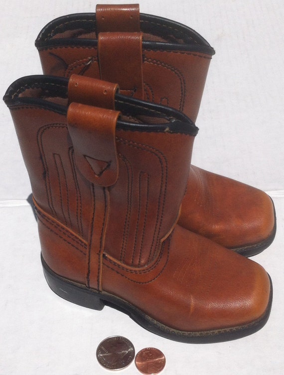 Vintage Children's Cowboy Boots Size 6 Western Style