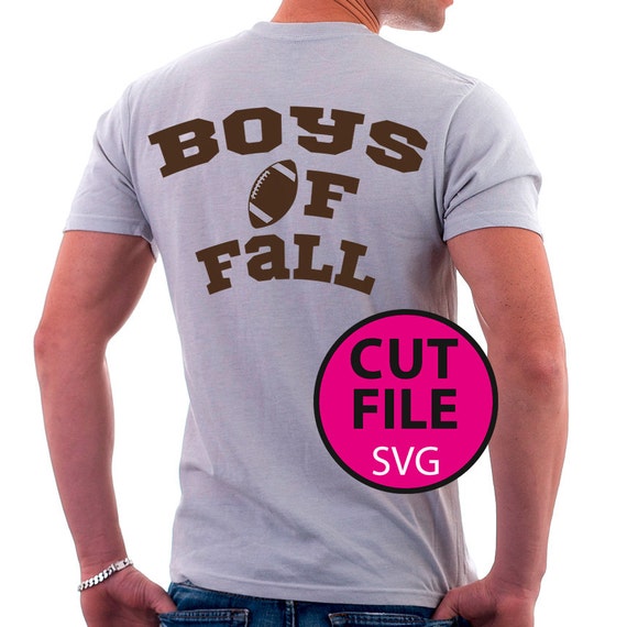 Download boys of fall svg football men's T-Shirt Shirt men