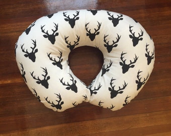 Buck Forest Night Boppy Cover/Boppy Pillow Cover/Nursing Pillow Cover/Boppy Cover Boy/Deer Print
