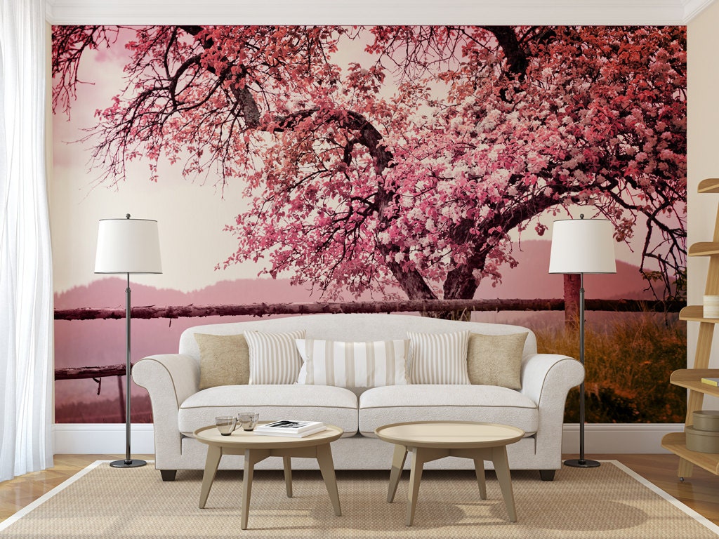 Cherry Blossom Tree Mural Self Adhesive Peel And Stick Photo 4651