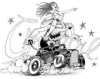 Rat Fink Violette - François Amoretti - Violette #1 - A4 print