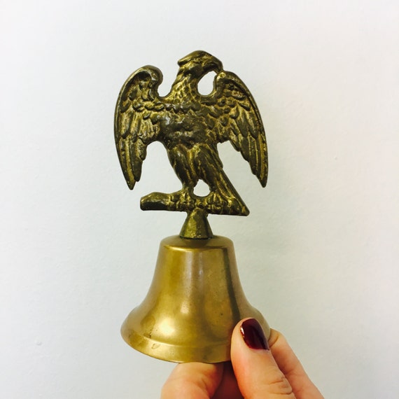 Brass / Eagle Bell / Vintage / Solid Brass American Eagle