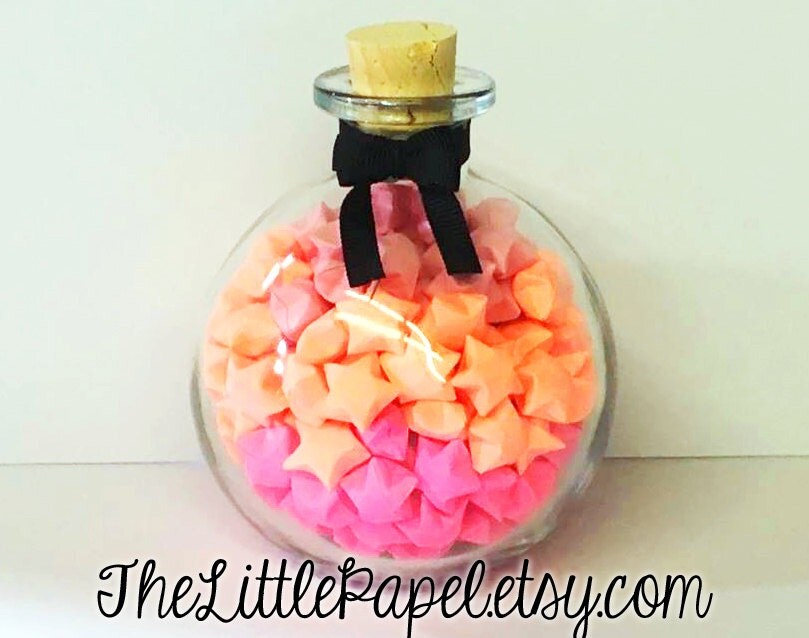 Pink Variant Origami Lucky Star Jar