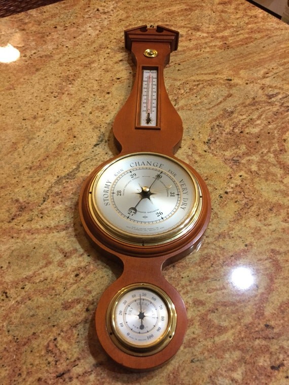 Vintage Swift Anderson England Barometer Thermometer Wall