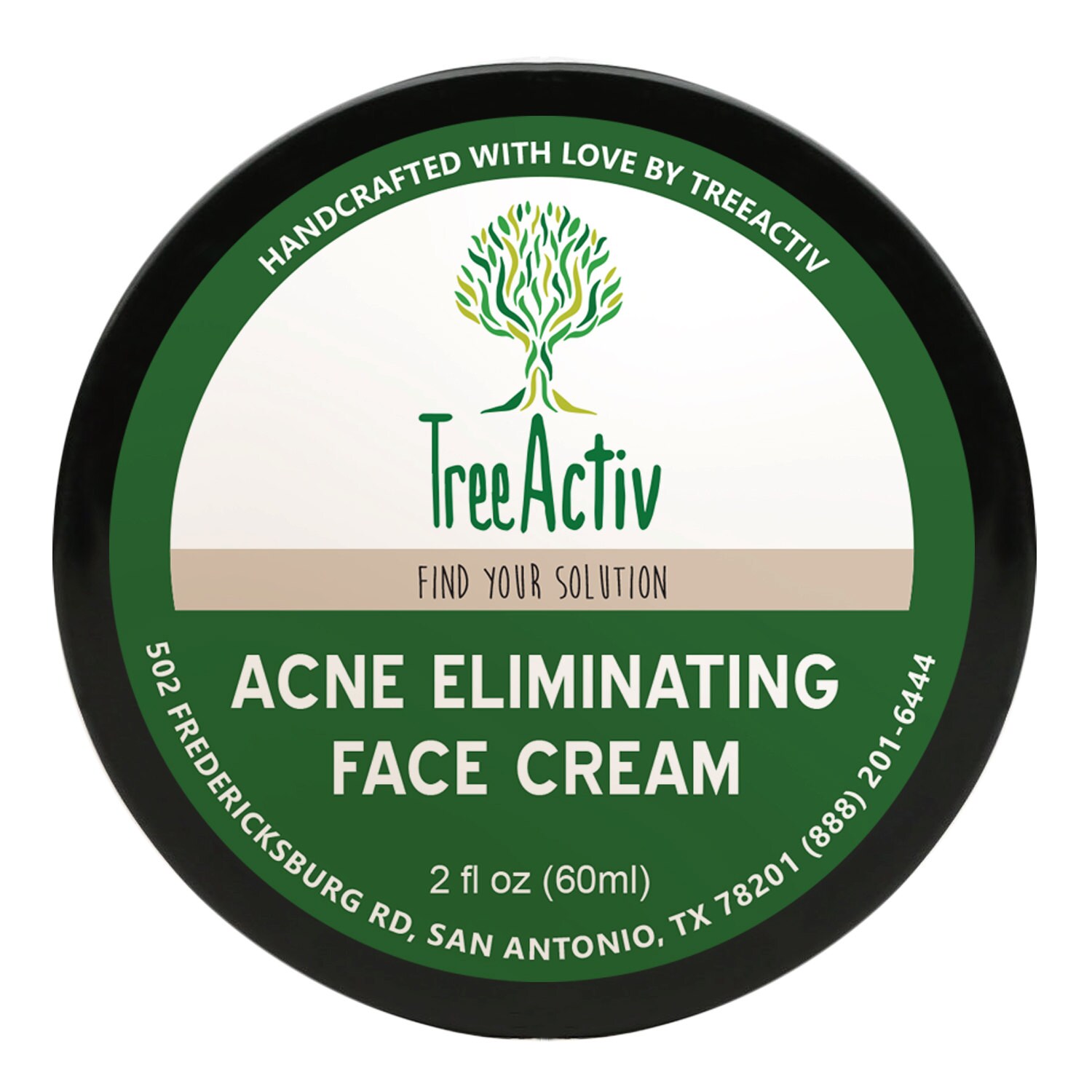 TreeActiv Acne Eliminating Face Cream Best Natural Strength