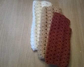 Handmade crochet fingerless gloves