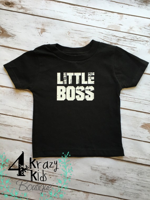 Little Boss Shirt for baby boy Urban tee Little Boss Little