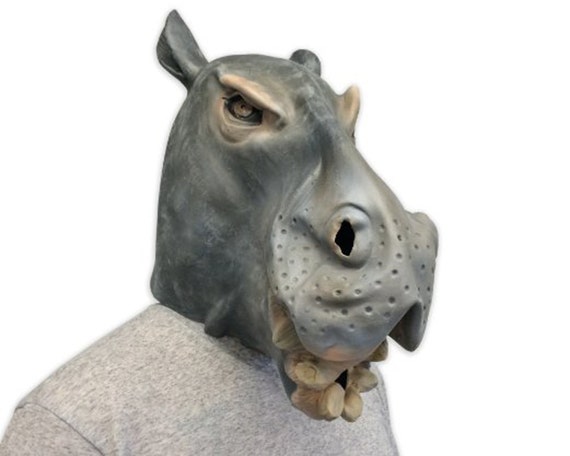 Deluxe Hippo Mask by OfftheWallToys on Etsy