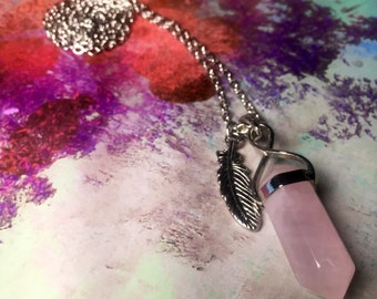 rose quartz crystal necklace meaning