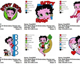Package 20 Betty Boop Embroidery Designs