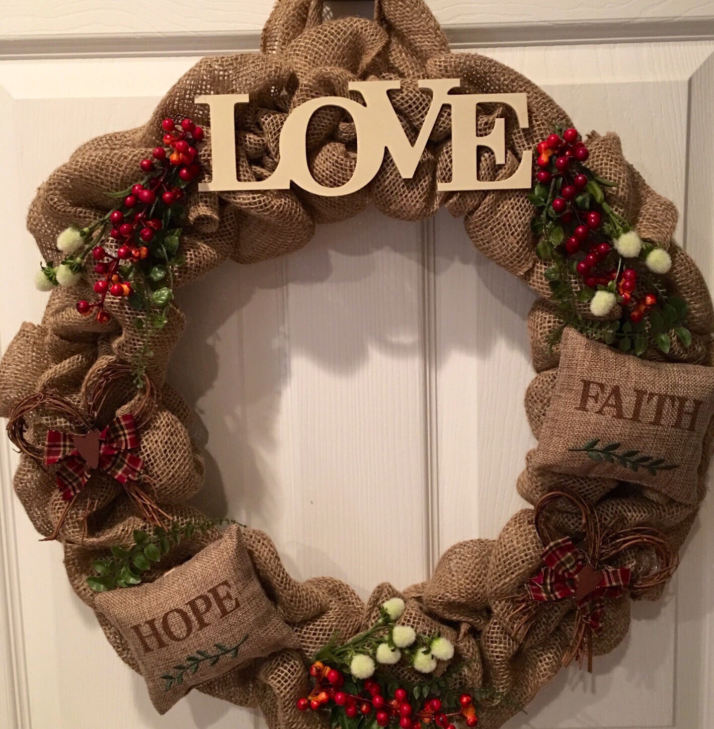 LOVE Faith & Hope Wreath