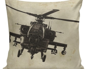 Army Gifts, Apache, Pilot Gift, Military Helicopter, Pillow Cases, Throw Pillows, Pillows, Serve and Protect, Military Gifts, #MI0009