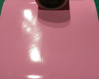 12 inch x 10 foot roll of Bubble Gum Permenent Adhesive Vinyl