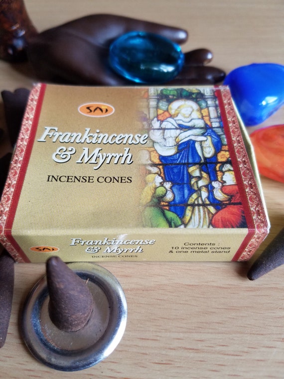 Frankincense and Myrrh Incense Cones. purify magickal spaces.