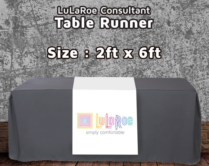 LuLaRoe Fashion Consultant Table Runner for your Boutique or Pop-up • LuLaRoe Sign Supply • Size 2x6