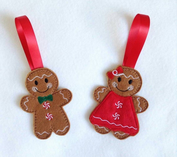 Christmas decorations gingerbread man decoration tree