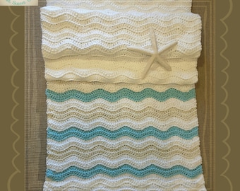 PDF Crochet Pattern to make your own Coastal Table Runner