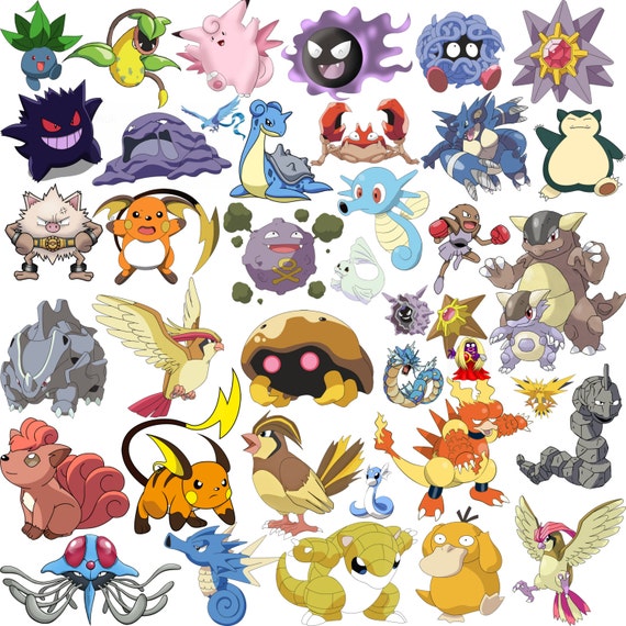 510 First Generation Pokemon Clipart And Silhouette Pokemon Clipart ...