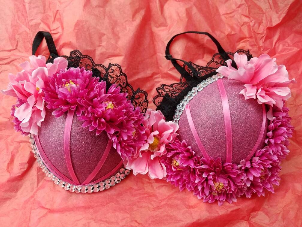 Pretty In Pink Goddess Costume Bra in 38C