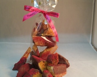 Hand Made Belgian Chocolate Dipped Raspberry Honeycomb