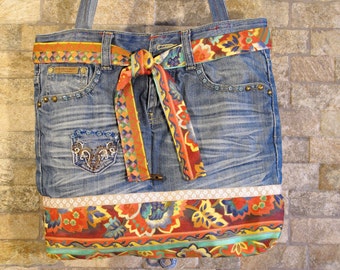 Patchwork bag. Джинсовая сумка