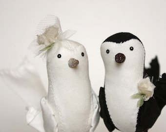 cake topper birds : ava and finn