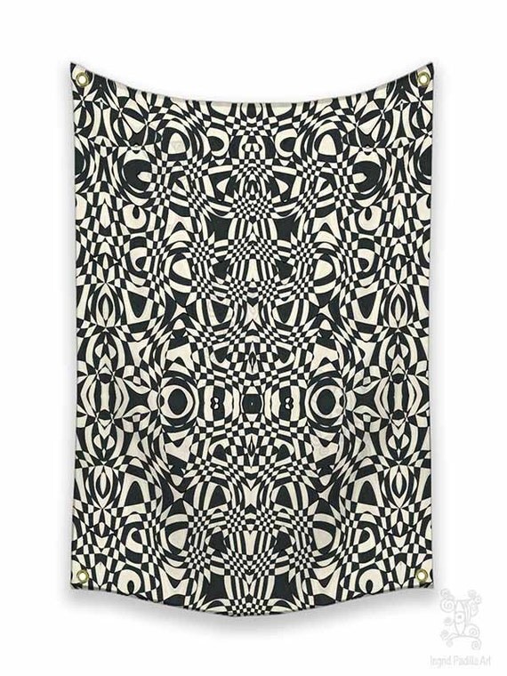 Boho Tapestries Tapestry Wall Hanging black and by ingridsart