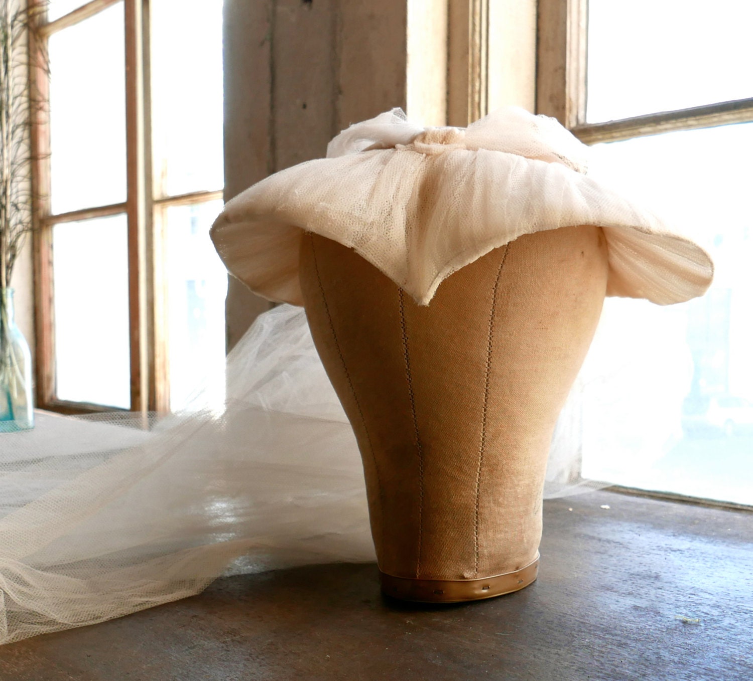 1940s Widow's Peak Bridal Veil