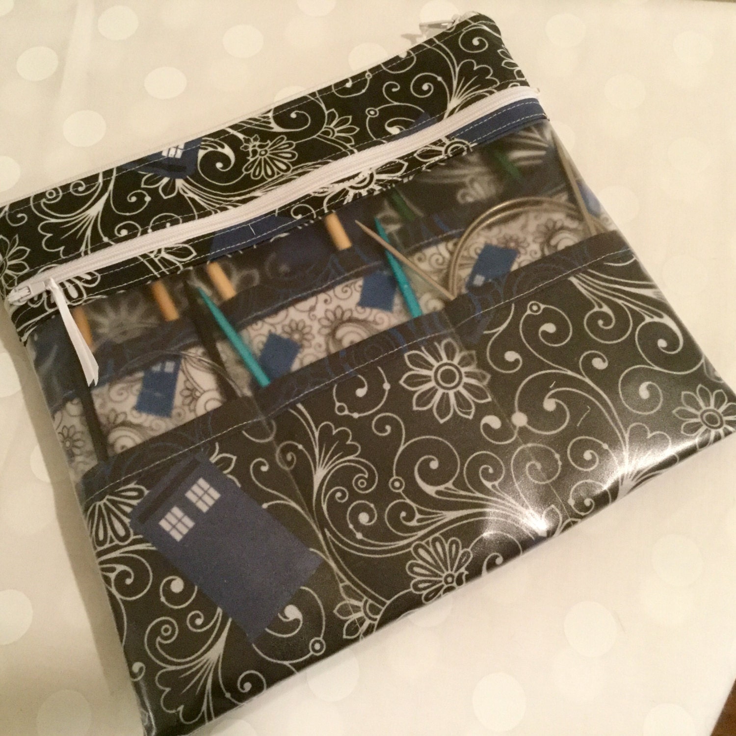 Circular Knitting Needle Case to hold 24 circular needles