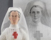 Edith Cavell Nurse Doll Historical Figure World War I War Hero Miniature Art Edith Cavell Nurse Doll Historical Figure World War I War Hero Miniature Art