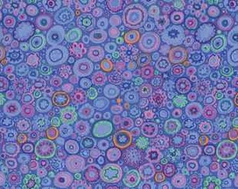 Kaffe Fassett PAPERWEIGHT BLUE GP20 Quilt Fabric - by the Yard, Half Yard, or Fat Quarter FQ Periwinkle Orange Pink