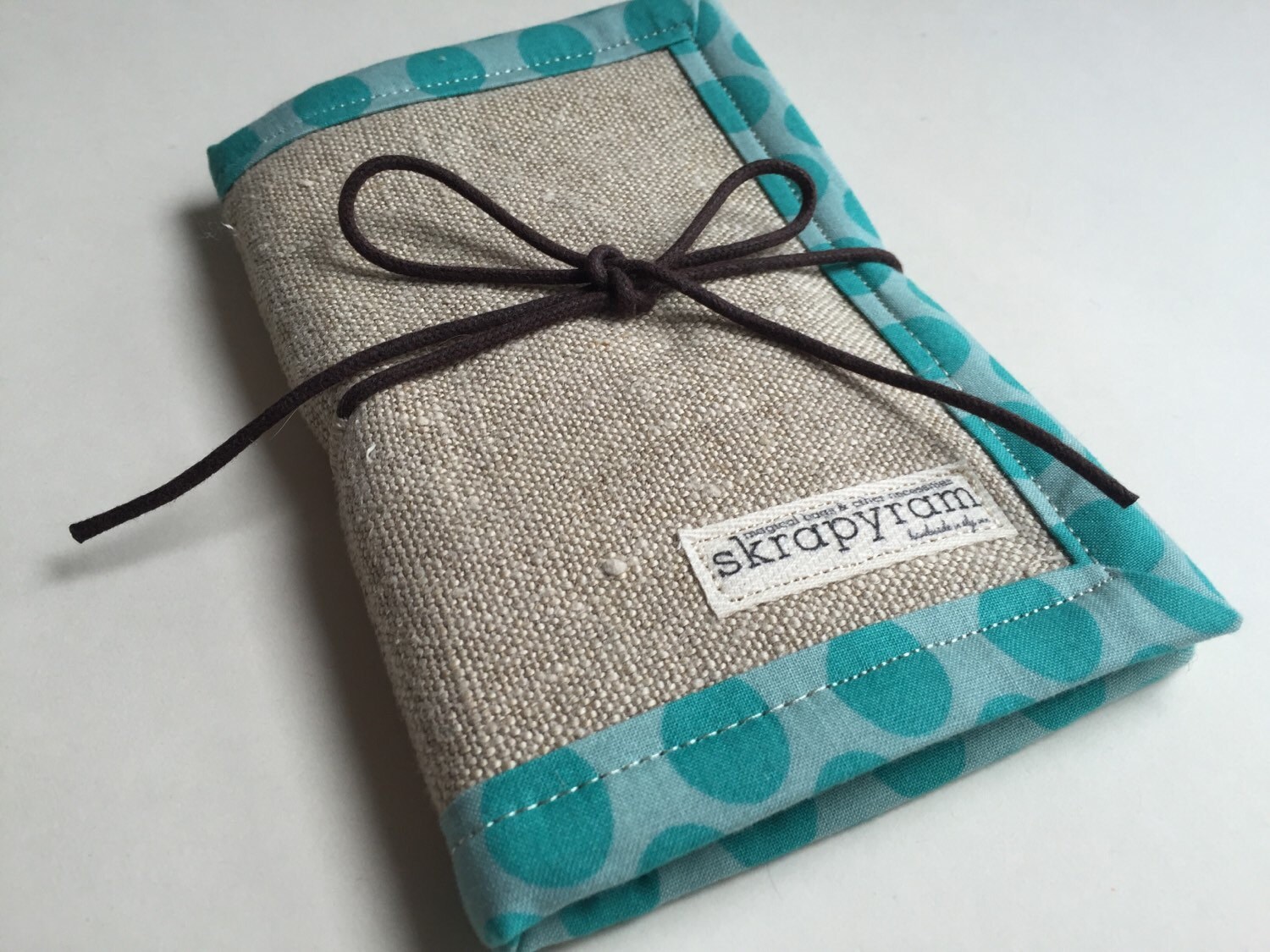 Linen Needle Book Sewing Needle Case Travel Sewing by skrapyram