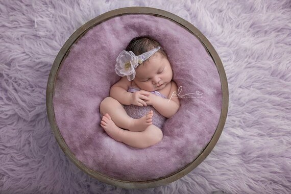 Flower Girl Dresses Purple with Rose bow Dress Wedding
