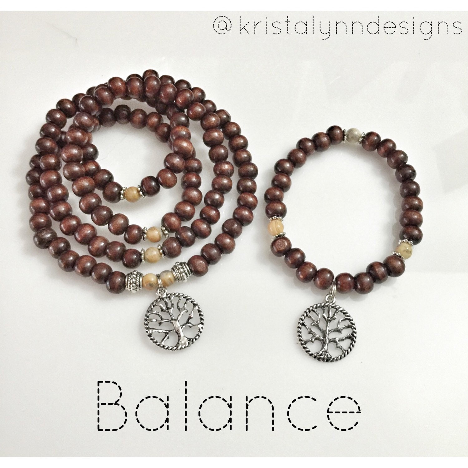 DIY Make Your Own Mala Beads Kit BALANCE by KristaLynnDesigns