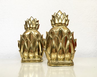 brass pineapple bookends brass pineapple bookends