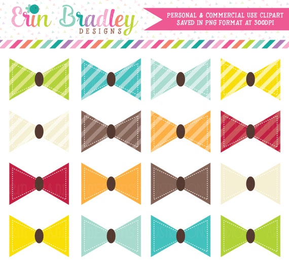 Little Man Bowties Clipart Clip Art Personal and Commercial Use Digital Designs Il_570xn