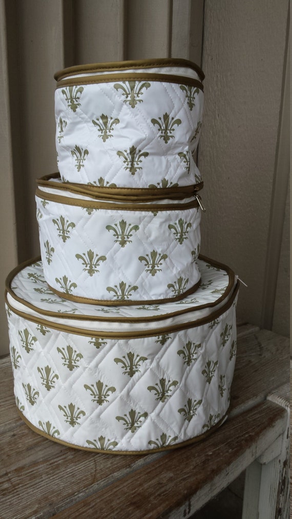 Set of Three Padded Vinyl China Dish Storage Bags