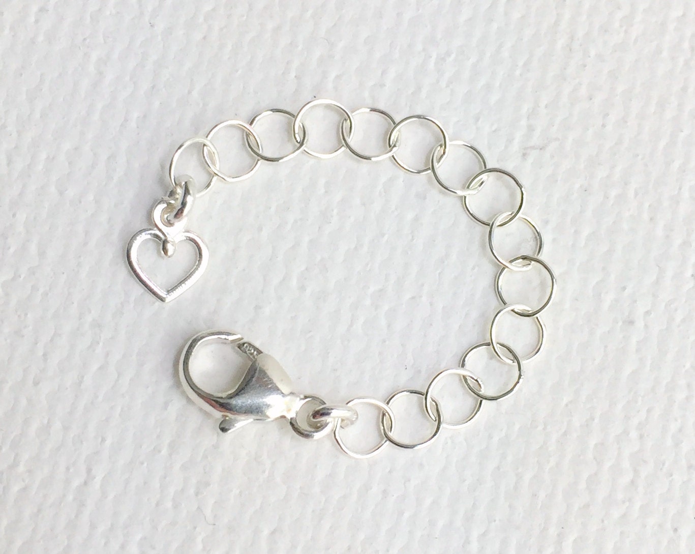 Sterling Silver Necklace or Bracelet Extender. Custom Sizes