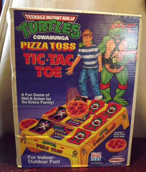 Original Vintage Teenage Mutant Ninja Turtles Piza Toss Tic