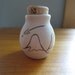 Snowy Mountains with Shooting Star Night Sky Clay Stash Bottle Jar