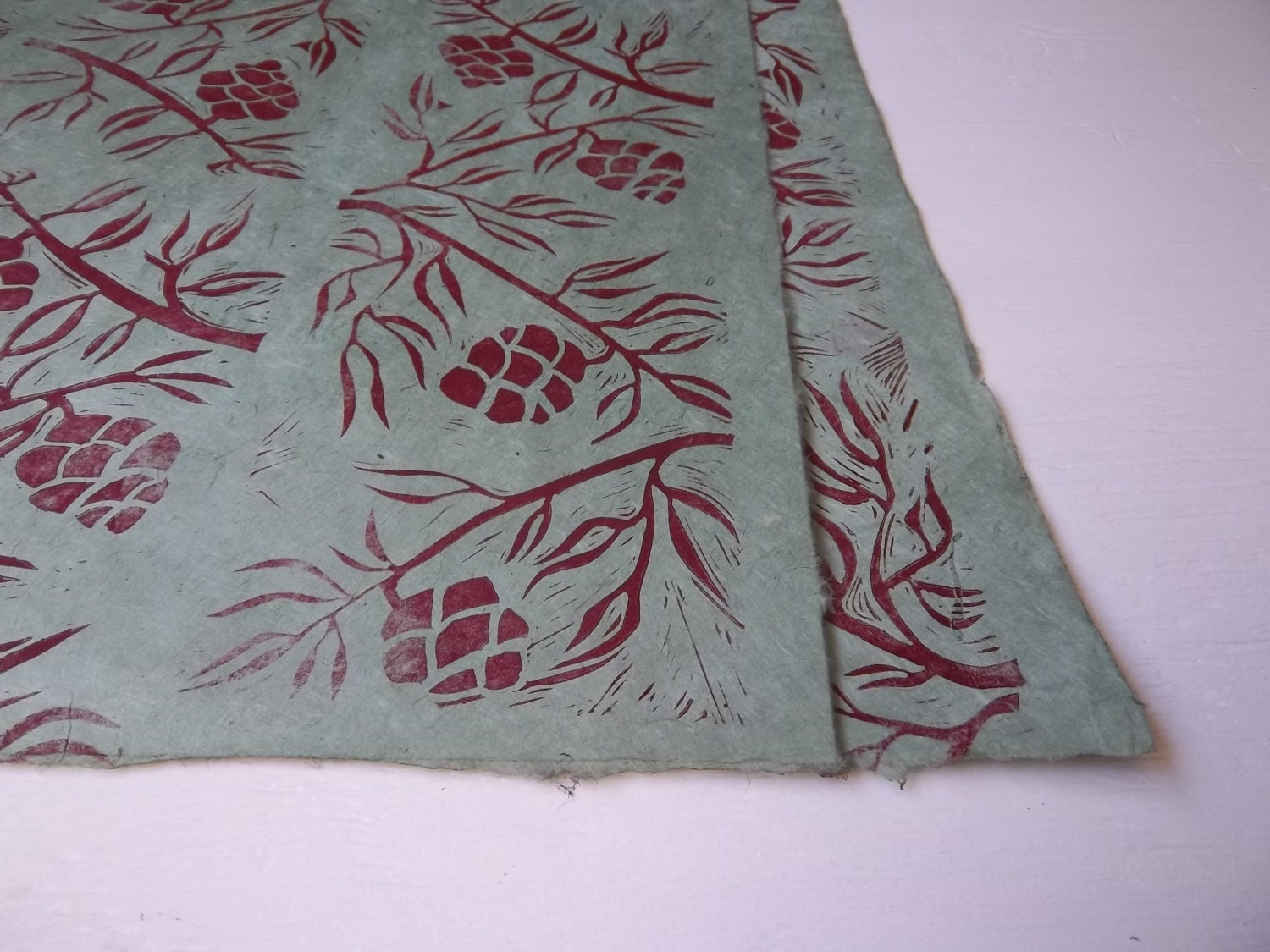 Botanical Papers Decorative Paper Sheets by SlowArtStudio on Etsy