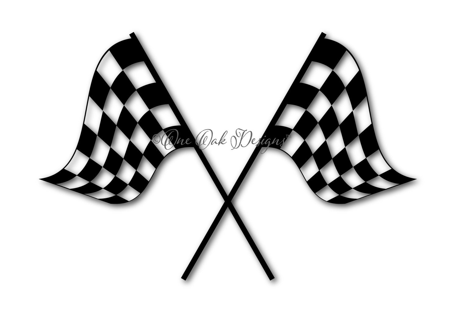 Download Crossed Checkered Flag SVG File PDF DXF eps ai png jpg