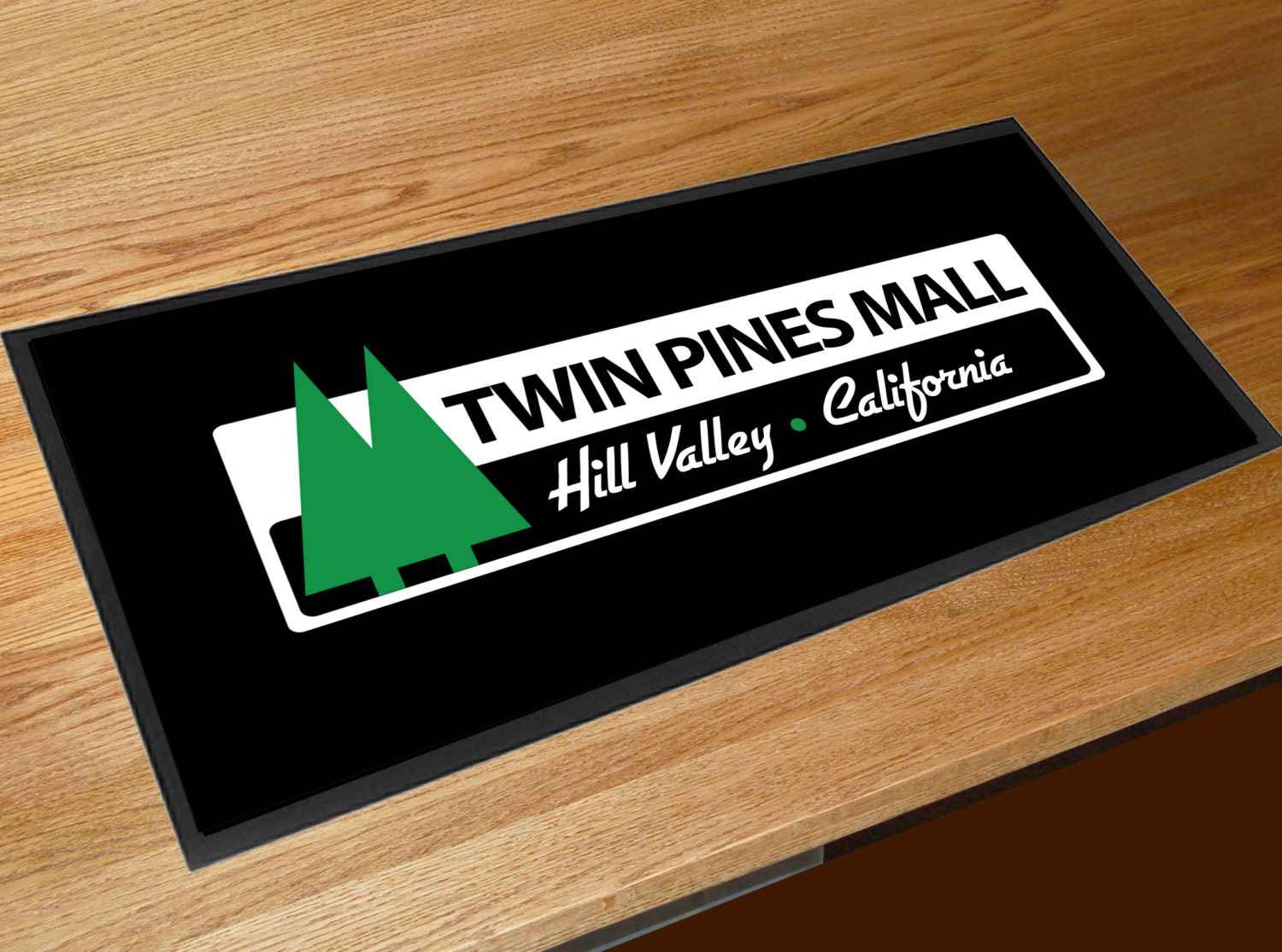 Back to the Future Twin Pines Mall Hill Valley bar runner