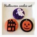 Etsy Pretend Felt food Play food  Halloween Cookies Set(Big size 3pc)