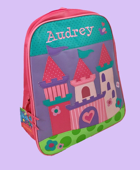 Personalized Stephen Joseph GoGo Backpack PRINCESS CASTLE Themed Bag