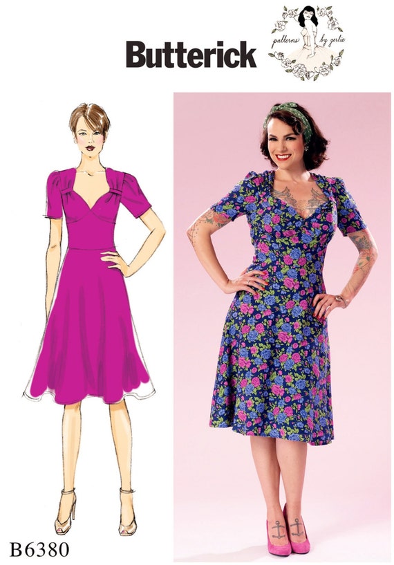 Items Similar To Sweetheart Neckline Dress Pattern Dress By Gertie Pattern Butterick Sewing 4970