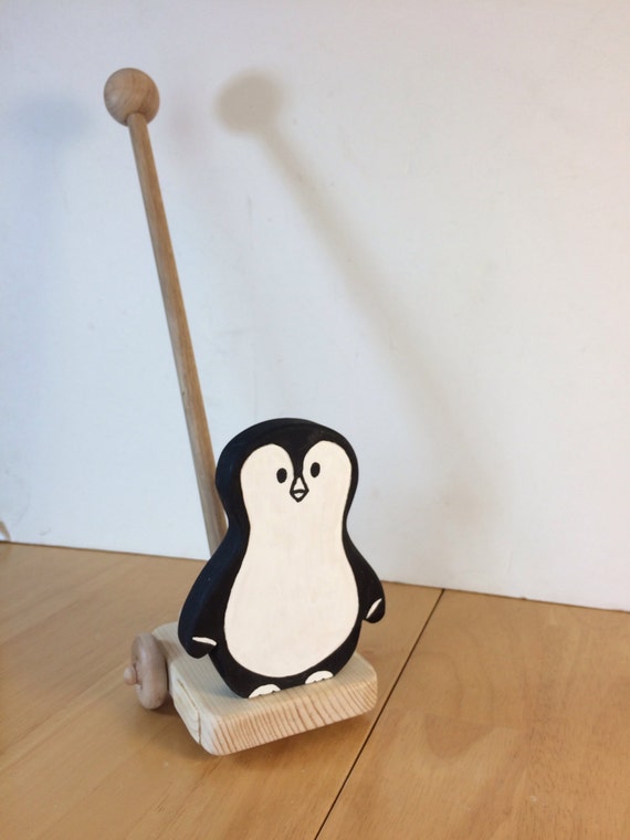 melissa and doug penguin push toy