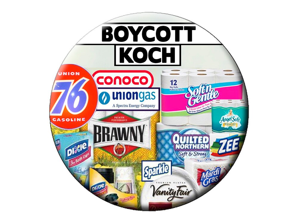 BOYCOTT KOCH MAGNET Koch Brothers Products Pictured A BOYCOTT KOCH MAGNET Koch Brothers Products Pictured A