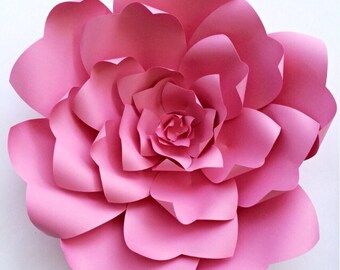 Paper flower tutorial, paper flower backdrop, Paper flower template, DIY paper flower pattern, large paper flower template, wedding decor
